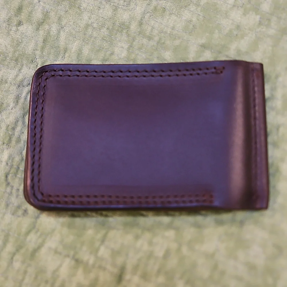 Redback Money Clip Brown Leather 4 Card Holder Plus More Mac Tools Logo Mens